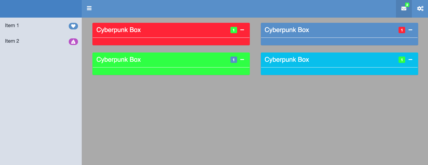 Cyberpunk shinydashboard.